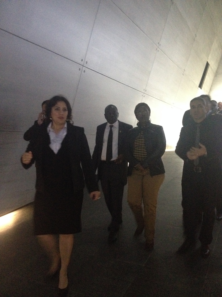 Dövlət Gömrük Komitəsinin əməkdaşları, Kamerun DGK nın rəhbəri xanım Liban Mihette və digər qonaqlar Soyqırım kompleksini ziyarət etmişlər