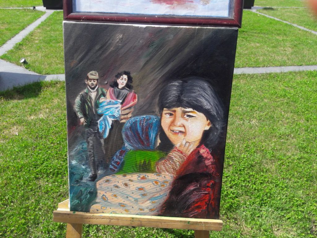 Quba şəhərində “Soyqırımı Memorial Kompleksi”ndə məktəblilərin iştirakı ilə rəsm sərgisi  və şeir müsabiqəsi keçirildi