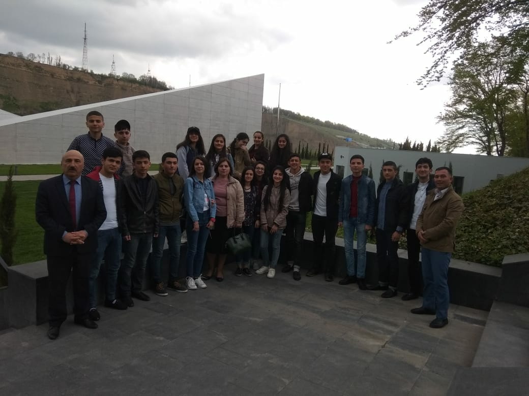 Şabran rayon Roman Yusifov adına 2№ li məktəb liseyi  Quba şəhərində" Soyqırımı Memorial Kompleksi"ni ziyarət etmişlər