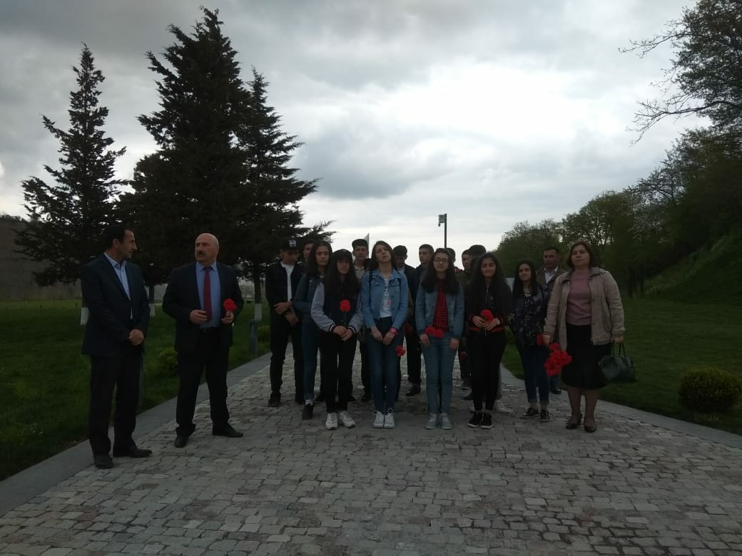 Şabran rayon Roman Yusifov adına 2№ li məktəb liseyi  Quba şəhərində" Soyqırımı Memorial Kompleksi"ni ziyarət etmişlər