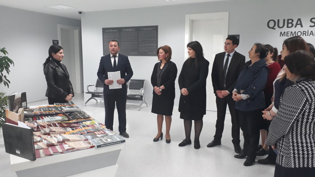 Quba şəhərində “Soyqırımı Memorial Kompleksi”nin təşəbbüsü ilə Quba Mərkəzləşdirilmiş Kitabxanalar Sistemi arasında Əməkdaşlıq Memorandumu imzalanıb.