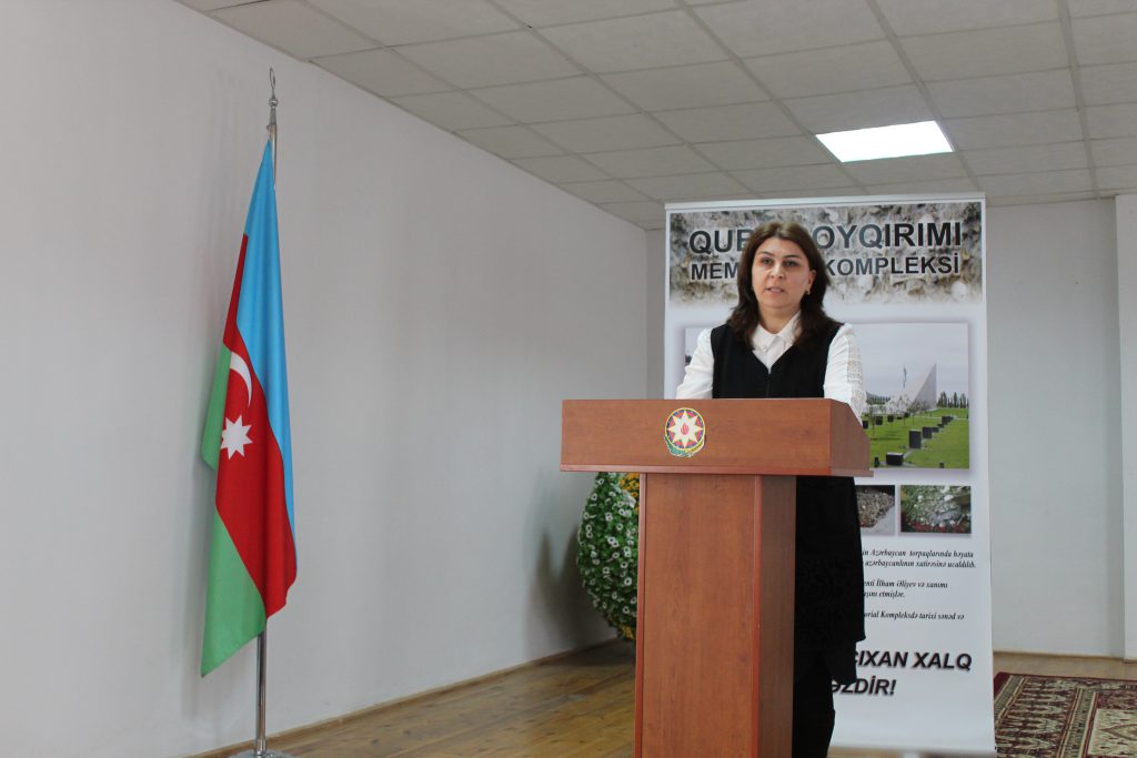 Quba şəhəri “ Soyqırımı Memorial Kompleksi”ndə 2018-ci ildə qəbul edilmiş, 5 il ərzində həyata keçiriləcək “31 Mart Azərbaycanlıların soyqırımı” layihəsi çərçivəsində Qusar şəhər 6 N-li tam orta məktəbində tədbir keçirildi.