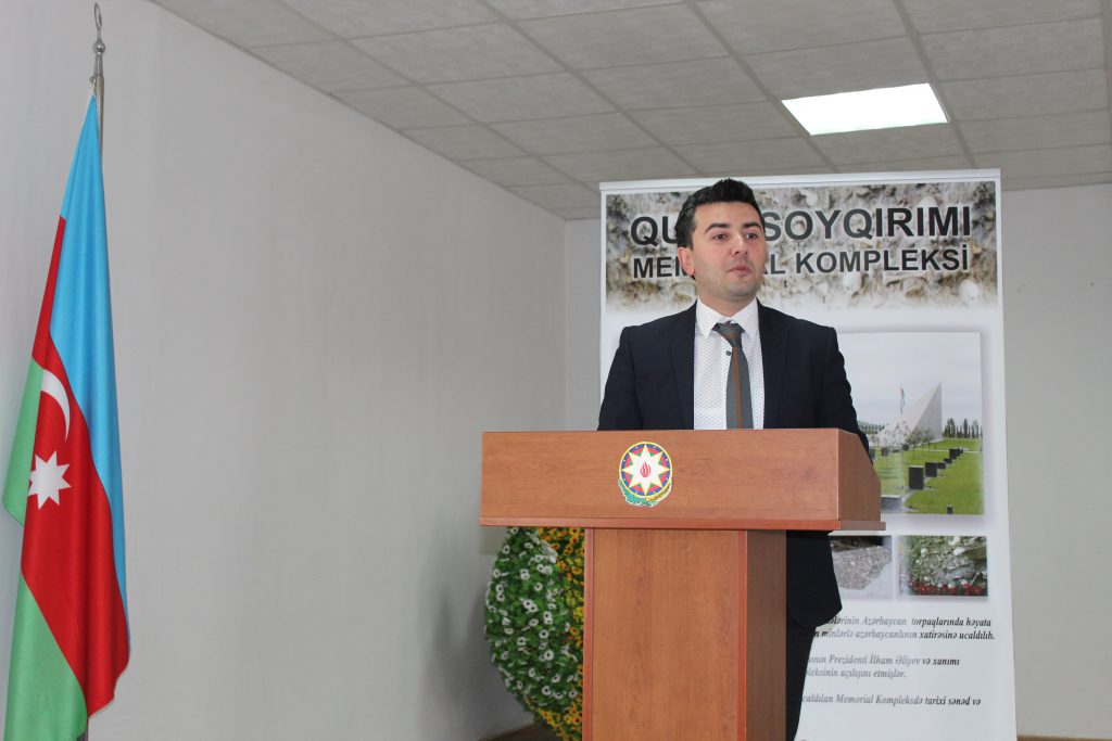 Quba şəhəri “ Soyqırımı Memorial Kompleksi”ndə 2018-ci ildə qəbul edilmiş, 5 il ərzində həyata keçiriləcək “31 Mart Azərbaycanlıların soyqırımı” layihəsi çərçivəsində Qusar şəhər 6 N-li tam orta məktəbində tədbir keçirildi.