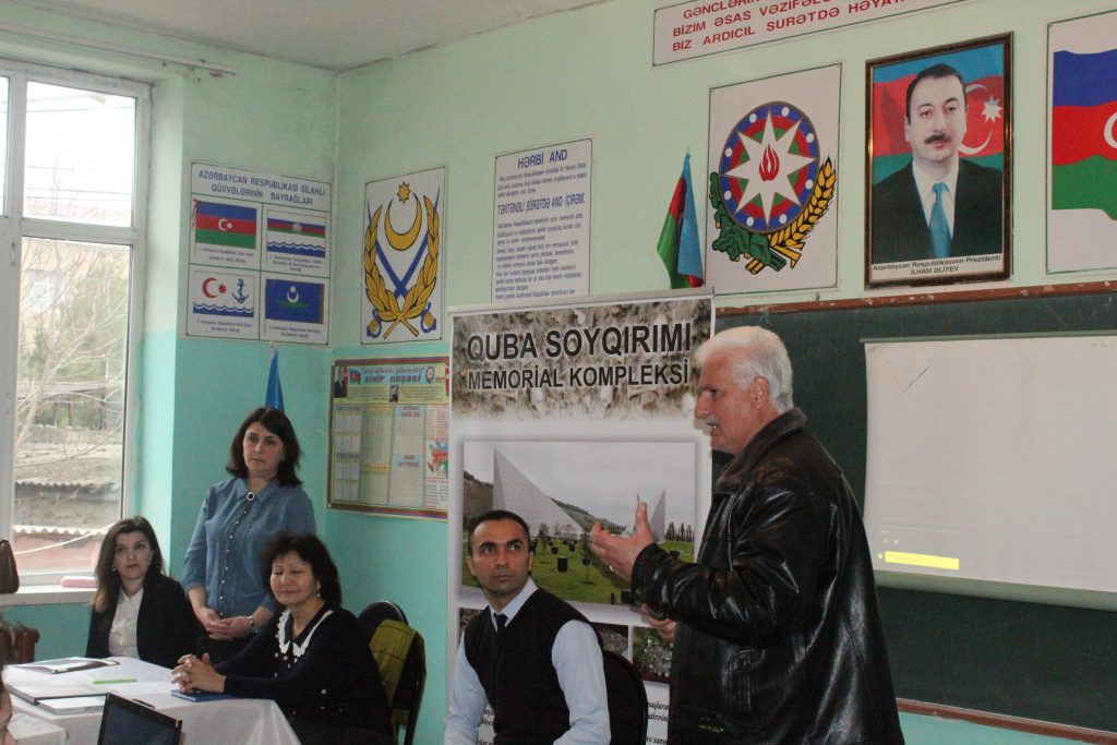 “Tarixin qanlı izləri”  adlı tədbir Xaçmaz  şəhər 1№ li tam orta  məktəbində keçirildi.