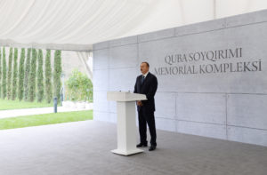 Azərbaycan Respublikasının Prezidenti cənab İlham Əliyevin Soyqırımı Memorial Kompleksinin açılış mərasimindəki çıxışı