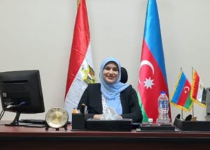  خطاب أستاذة إسراء عادل المصرية عبر فيديو كونفورانس حول أخر الاحداث الجارية فى أذربيجان