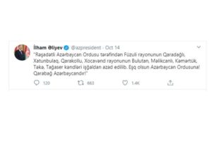 Azərbaycan Ordusu daha bir neçə kəndimizi işğaldan azad edib.