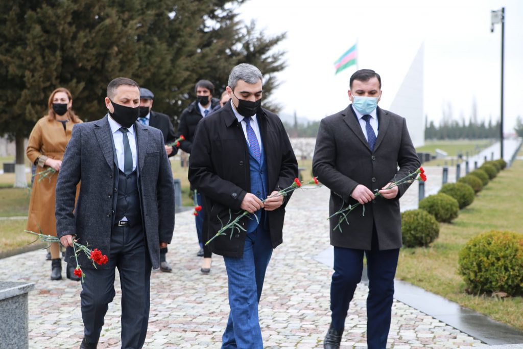 "Vətən Müharibəsi Əlillərinə Kömək" İctimai Birliyinin idarə heyətinin üzvləri Quba Memorial Kompleksini ziyarət etdilər.