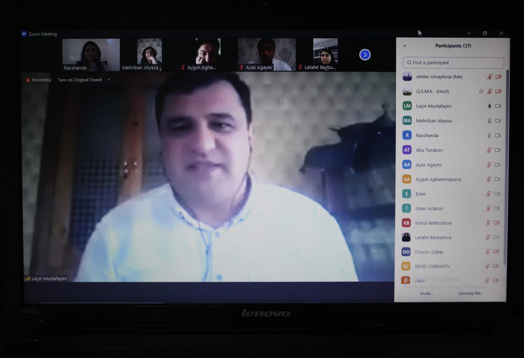 On April 17, 2021, an online seminar was held dedicated to the April 18 International Day of Monuments and Historic Sites.  The organizer was the Genocide Memorial Complex.  The participants of the seminar listened with great interest to the report of the Guba archeologist, researcher of the National Historical Museum of ANAS, teacher of ASPU, Doctor of Philosophy Lachin Mustafayev on the topic "Historical Monuments of North-East Azerbaijan".