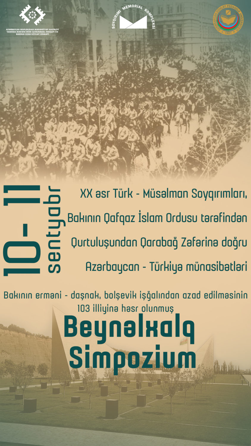 Elan: 10-11 sentyabr 2021-ci il tarixlərində Quba şəhərində “Soyqırımı Memorial Kompleksi”ndə keçiriləcək Beynəlxalq Simpoziumda iştirak etmək istəyənlərin nəzərinə
