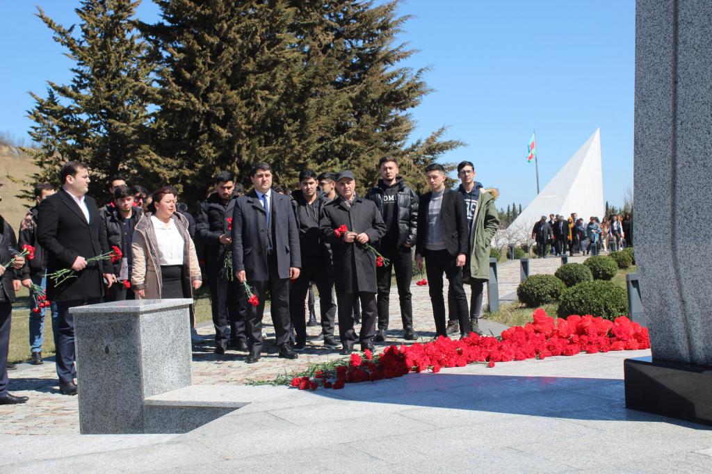 31 mart- azərbaycanlıların soyqırımının 104-cü ildönümü ərəfəsində Kompleksi ziyarət edənlərlə yanaşı, həm də Kompleksdə silsilə tədbirlər keçirilməkdədir. Belə ki, Quba şəhərində “Soyqırımı Memorial Kompleksi”nin təşkilatçılığı ilə Quba,  Xaçmaz, Qusar, Şabran, Siyəzən və Xızı Rayon Gənclər İdman idarələri və Azərbaycan Texniki Universiteti 31 mart - azərbaycanlıların soyqırımının 104-cü ildönümü ilə əlaqədar tədbir keçirimişdir.
