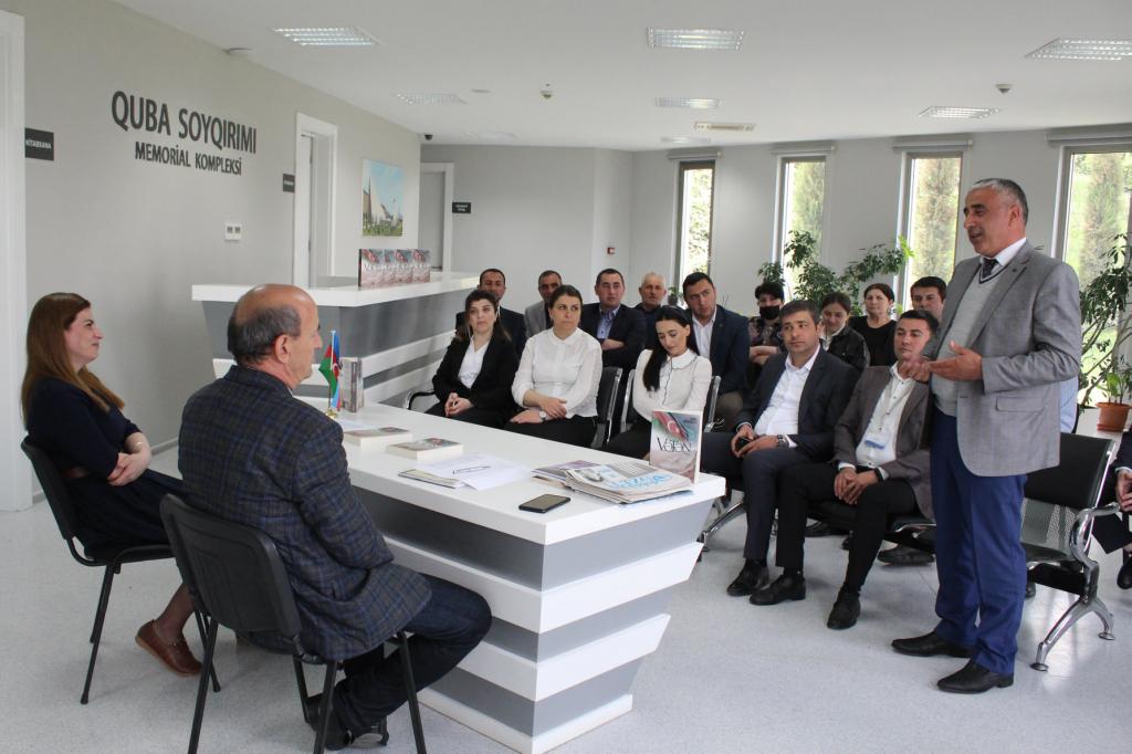 Bu gün  Soyqırımı Memorial Kompleksində son günlərin ən çox oxunan, ən çox danışılan kitabı – “Vətən” poemasının müəllifi,  Qubalı ziyalımız Ramiz Qusarçaylının kitab təqdimatı keçirilmişdir.