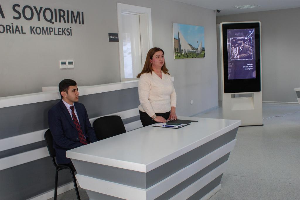 20 Yanvar - Ümumxalq Hüzn Günü ilə əlaqədar Quba şəhərində “Soyqırımı Memorial Kompleksi” və Quba Rayon İcra Hakimiyyətinin birgə təşkilatçılığı ilə “20 yanvar həqiqətlərinin dünya ictimaiyyətinə çatdırılmasında Ümummilli Lider Heydər Əliyevin rolu” mövzusunda tədbir keçirilmişdir.