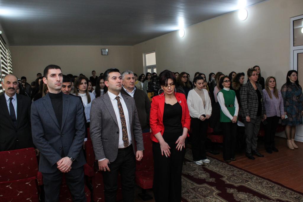 An event dedicated to the 105th anniversary of the genocide of Azerbaijanis and the 31st anniversary of the Khojaly genocide , with the joint organization of the Genocide Memorial Complex and  Guba branch of the Azerbaijan State Pedagogical University  was held. University employees Dr.