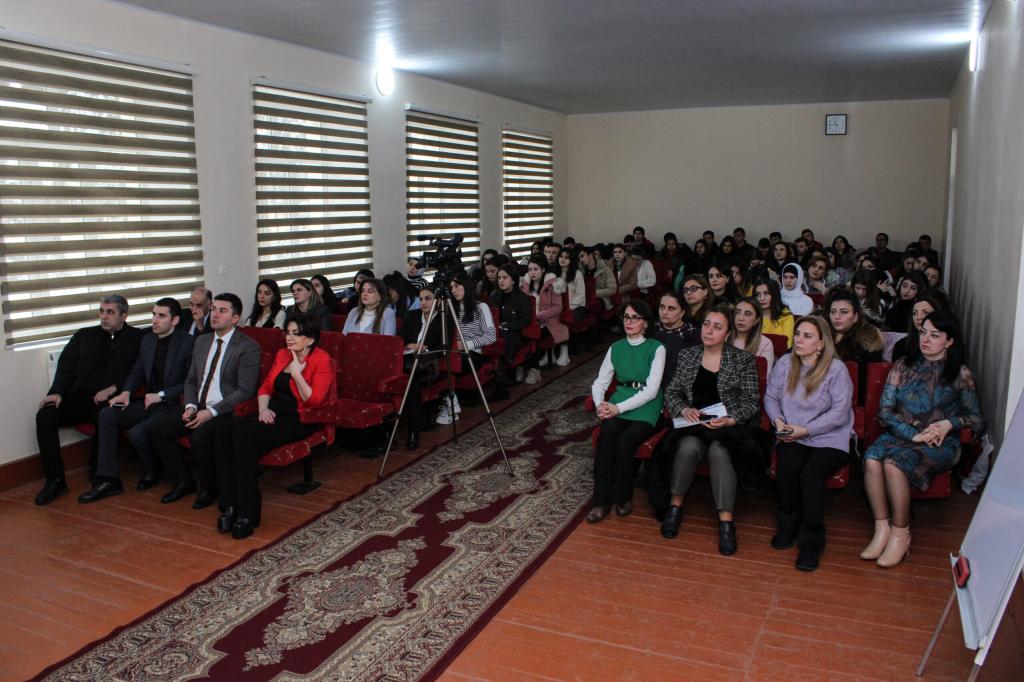 An event dedicated to the 105th anniversary of the genocide of Azerbaijanis and the 31st anniversary of the Khojaly genocide , with the joint organization of the Genocide Memorial Complex and  Guba branch of the Azerbaijan State Pedagogical University  was held. University employees Dr.