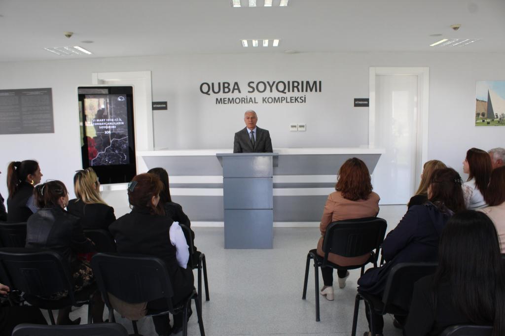 On the eve of the 105th anniversary of the 1918 Genocide of Azerbaijanis, representatives of the Northern Region of the Independent Trade Union of Cultural Workers held an event at the Genocide Memorial Complex.