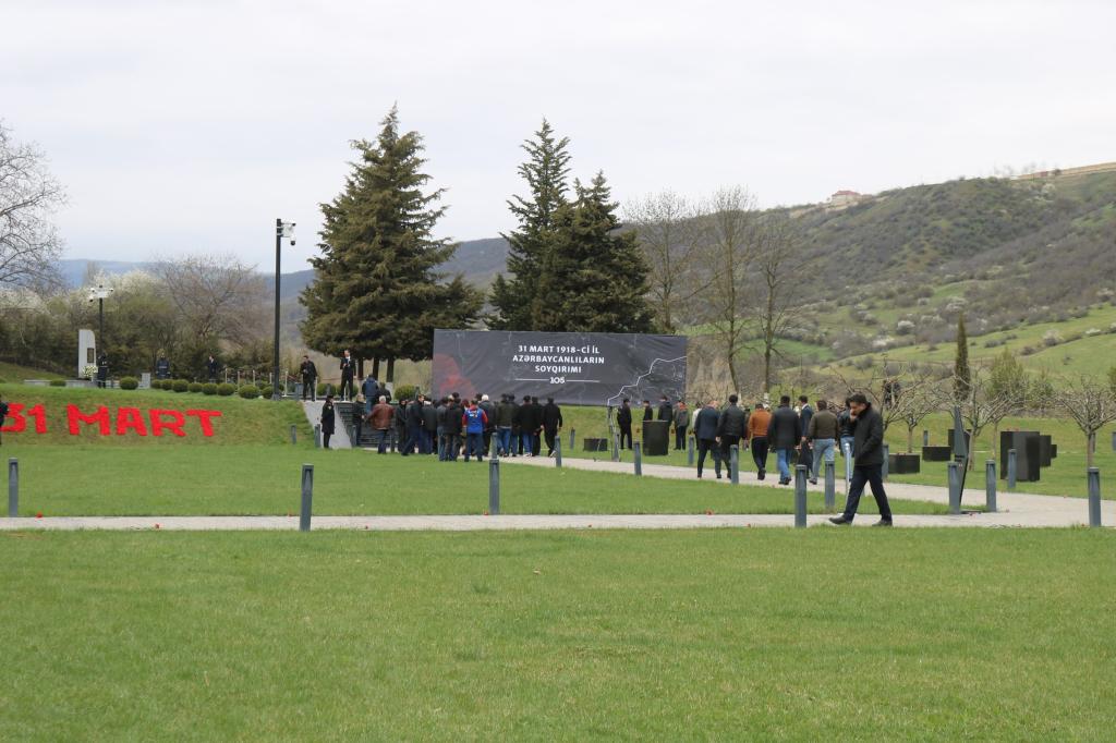 On March 31 Genocide Day of Azerbaijanis, families of martyrs, employees of various institutions, teachers and students of general education institutions, local and foreign visitors visit the Genocide Memorial Complex.