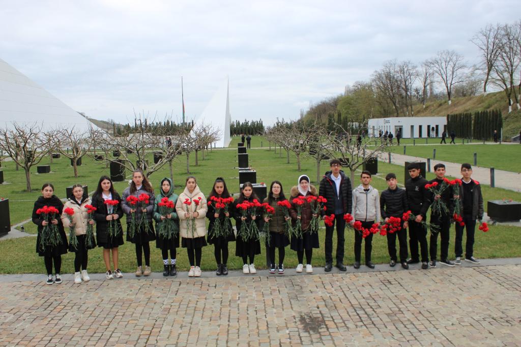 On March 31 Genocide Day of Azerbaijanis, families of martyrs, employees of various institutions, teachers and students of general education institutions, local and foreign visitors visit the Genocide Memorial Complex.