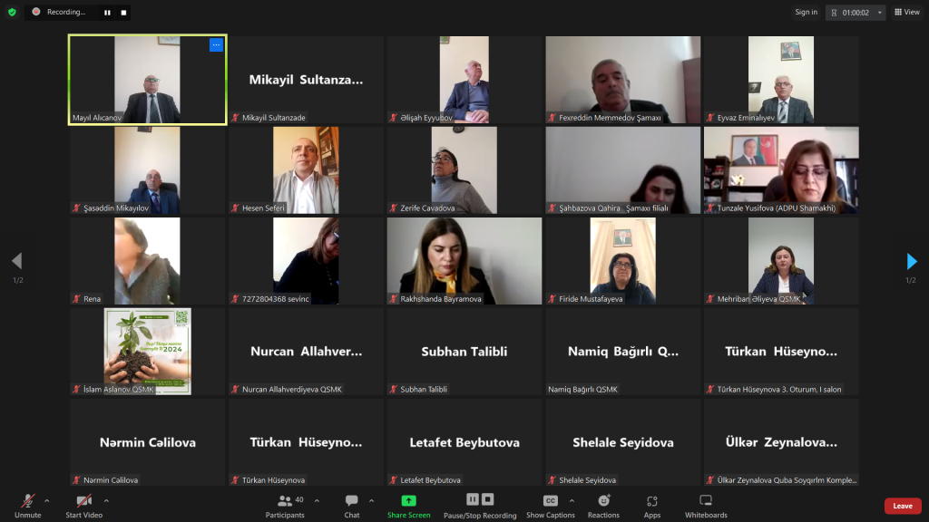 Shamakhi district branch of Azerbaijan State Pedagogical University and "Genocide Memorial Complex" jointly organized an online seminar on March 31 Genocide Day of Azerbaijanis. Historians of the higher educational institution, as well as employees of the Genocide Memorial Complex, participated in the webinar. The speakers talked about the genocide committed against the peaceful Muslim population as a result of the ethnic cleansing policy carried out by the Armenian Dashnaks in the lands of Azerbaijan, as well as in Eastern Anatolia and South Azerbaijan.