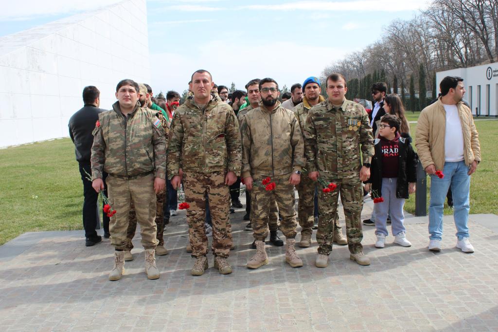 In observance of the Day of the Genocide of Azerbaijanis on March 31st, a significant influx of visitors persists at the "Genocide Memorial Complex" in Guba. Among the visitors, military personnel, teachers, and students from general education institutions comprise the majority.
