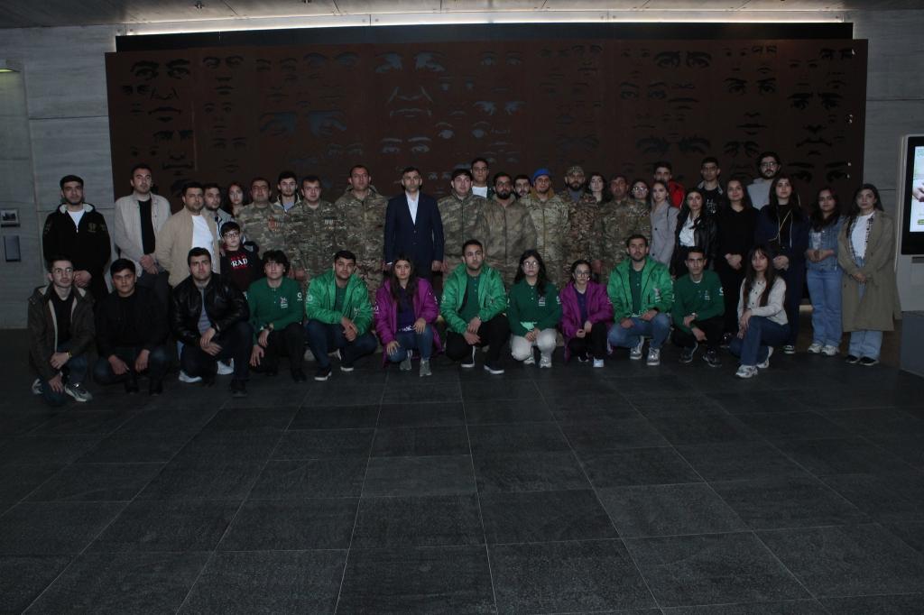 In observance of the Day of the Genocide of Azerbaijanis on March 31st, a significant influx of visitors persists at the "Genocide Memorial Complex" in Guba. Among the visitors, military personnel, teachers, and students from general education institutions comprise the majority.