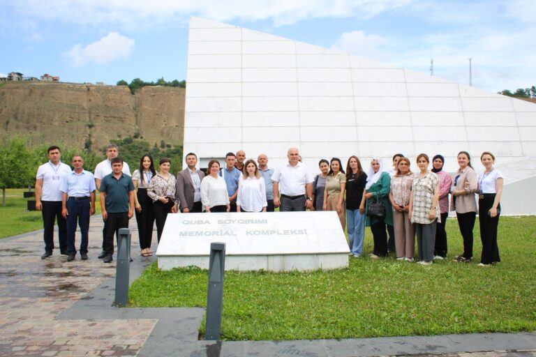 On June 26, an event was held at the "Genocide Memorial Complex" in Guba to mark the Day of the Armed Forces of the Republic of Azerbaijan. The gathering included employees from the Scientific Research, Exposition, and Foundation Department of the Genocide Memorial Complex, as well as participants from the "Pir Huseyn Khanagahi" historical-architectural reserve. The event, titled "June 26 - Day of the Armed Forces of the Republic of Azerbaijan," saw various notable attendees.