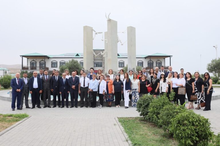 The Specialist of the "Genocide Memorial Complex" in Guba city, Doctor of Philosophy and Associate Professor Subhan Talybli, paid a visit to Karabakh. During the visit, the historian and scientist presented books and booklets detailing the genocides committed against Azerbaijanis in 1918, belonging to the Complex, to the Aghalı village school in Zangilan district.