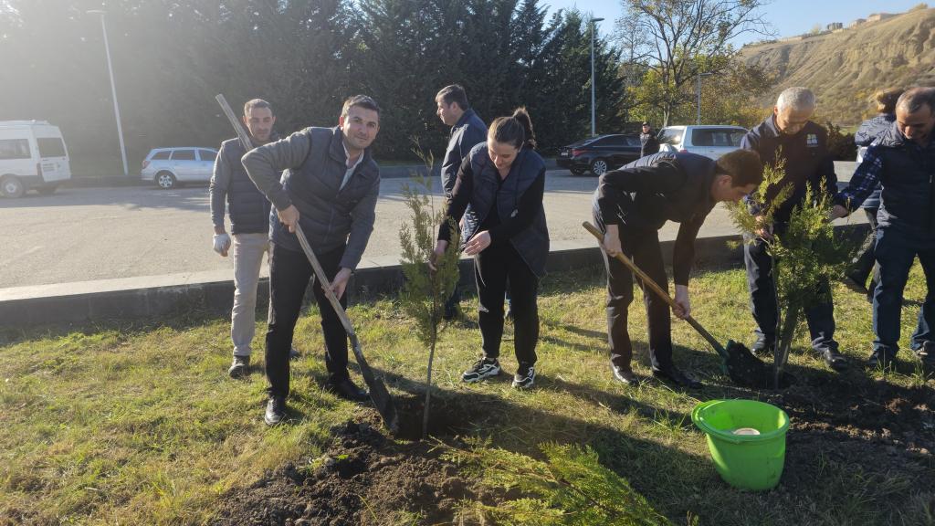 As part of the “Year of Solidarity for a Green World,” a tree-planting campaign was held near the Genocide Memorial Complex in Guba.