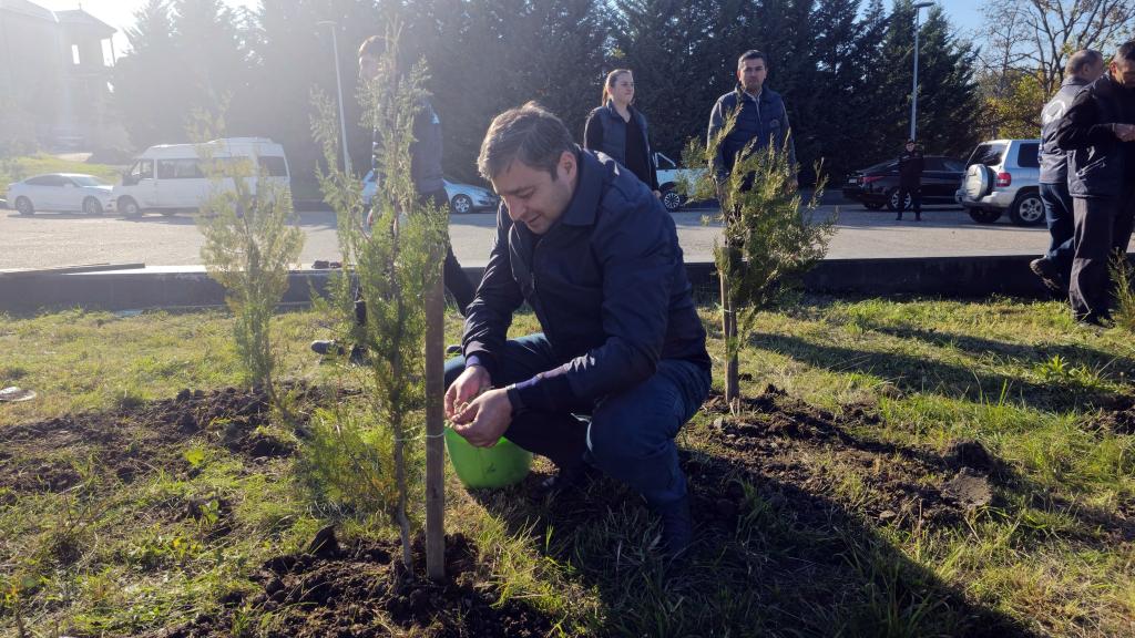 As part of the “Year of Solidarity for a Green World,” a tree-planting campaign was held near the Genocide Memorial Complex in Guba.