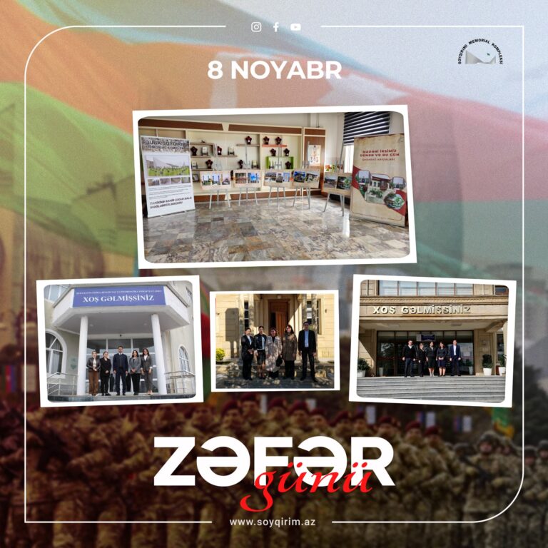 Ahead of Victory Day on November 8, a series of photo exhibitions were held in several general education schools in Guba, organized by the “Genocide Memorial Complex” with the support of the Guba-Khachmaz Regional Education Department. These exhibitions showcased the past and present states of monuments located in the liberated territories of the Karabakh region.