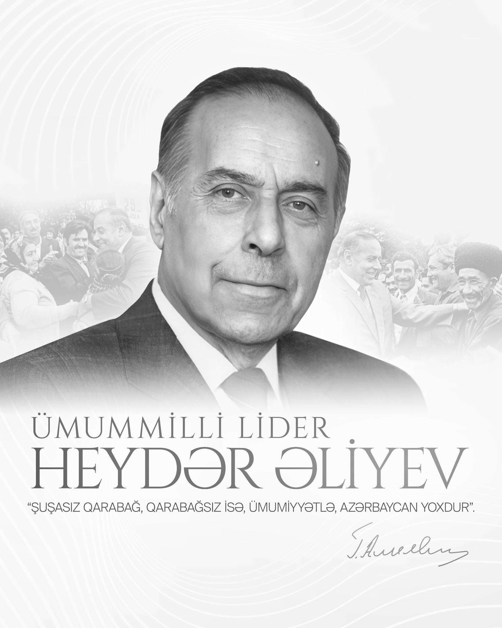 December 12 is the day commemoration of the National Leader, Heydar Aliyev.  We remember with respect and pride!