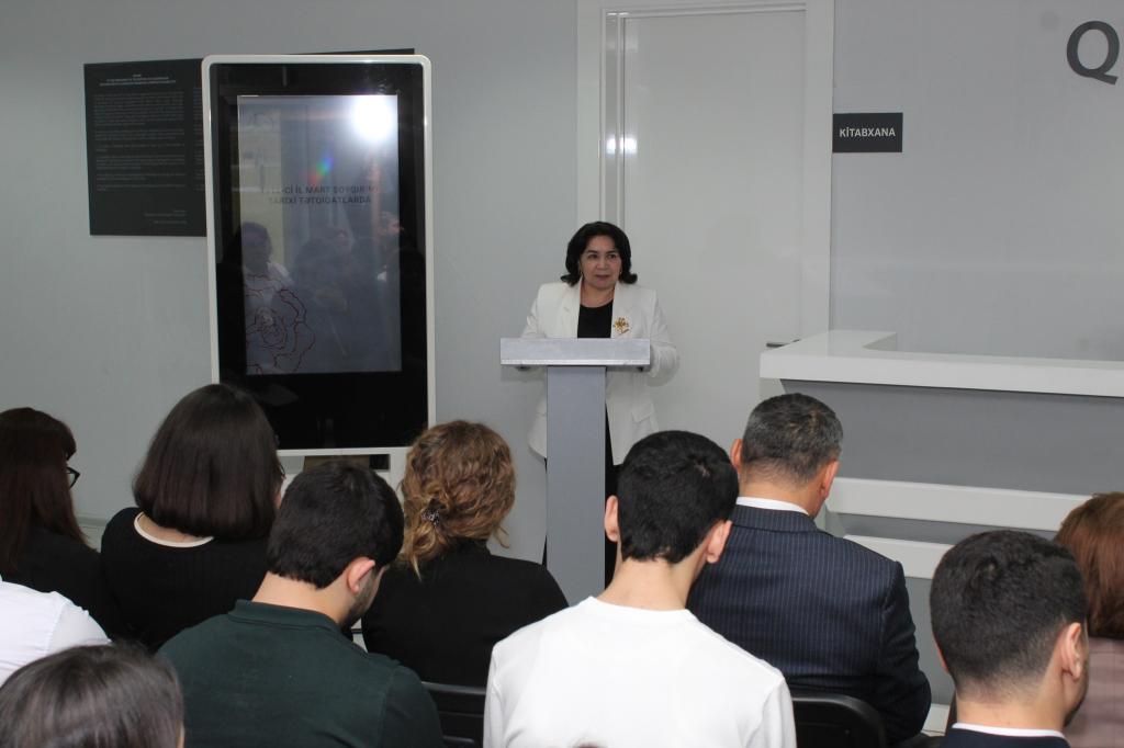 Azərbaycan Respublikası Mədəniyyət Nazirliyi yanında Mədəni İrsin Qorunması, İnkişafı və Bərpası üzrə Dövlət Xidmətinin nəzdində fəaliyyət göstərən Quba şəhərində “Soyqırımı Memorial Kompleksi” və Sumqayıt Dövlət Universitetinin  Tarix və coğrafiya fakültəsinin birgə təşkilatçılığı ilə  azərbaycanlıların soyqırımının 108 illiyinə həsr olunmuş “1918-ci il mart soyqırımı tarixi tədqiqatlarda” adlı elmi-praktik konfrans keçirilib.