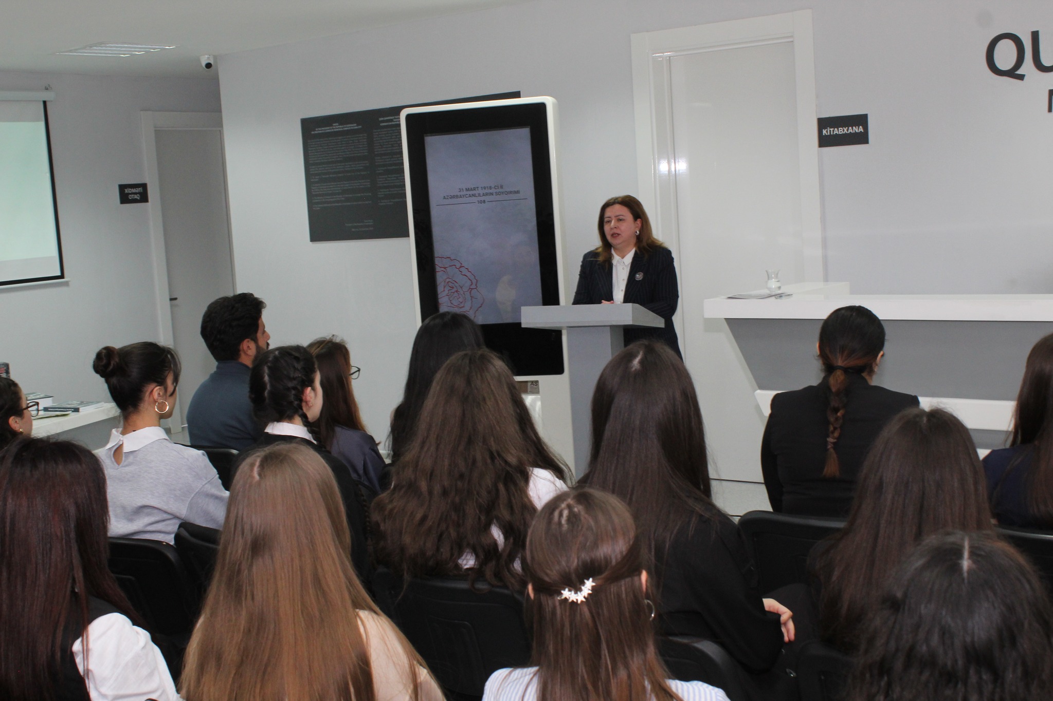 An event was held on the eve of the 108th anniversary of the genocides committed against Azerbaijanis in 1918. The event was jointly organized by the Youth Development and Career Center, the Guba regional “ASAN Service” center representation of the “ASAN Volunteers” Organization, and the Genocide Memorial Complex in the city of Guba.