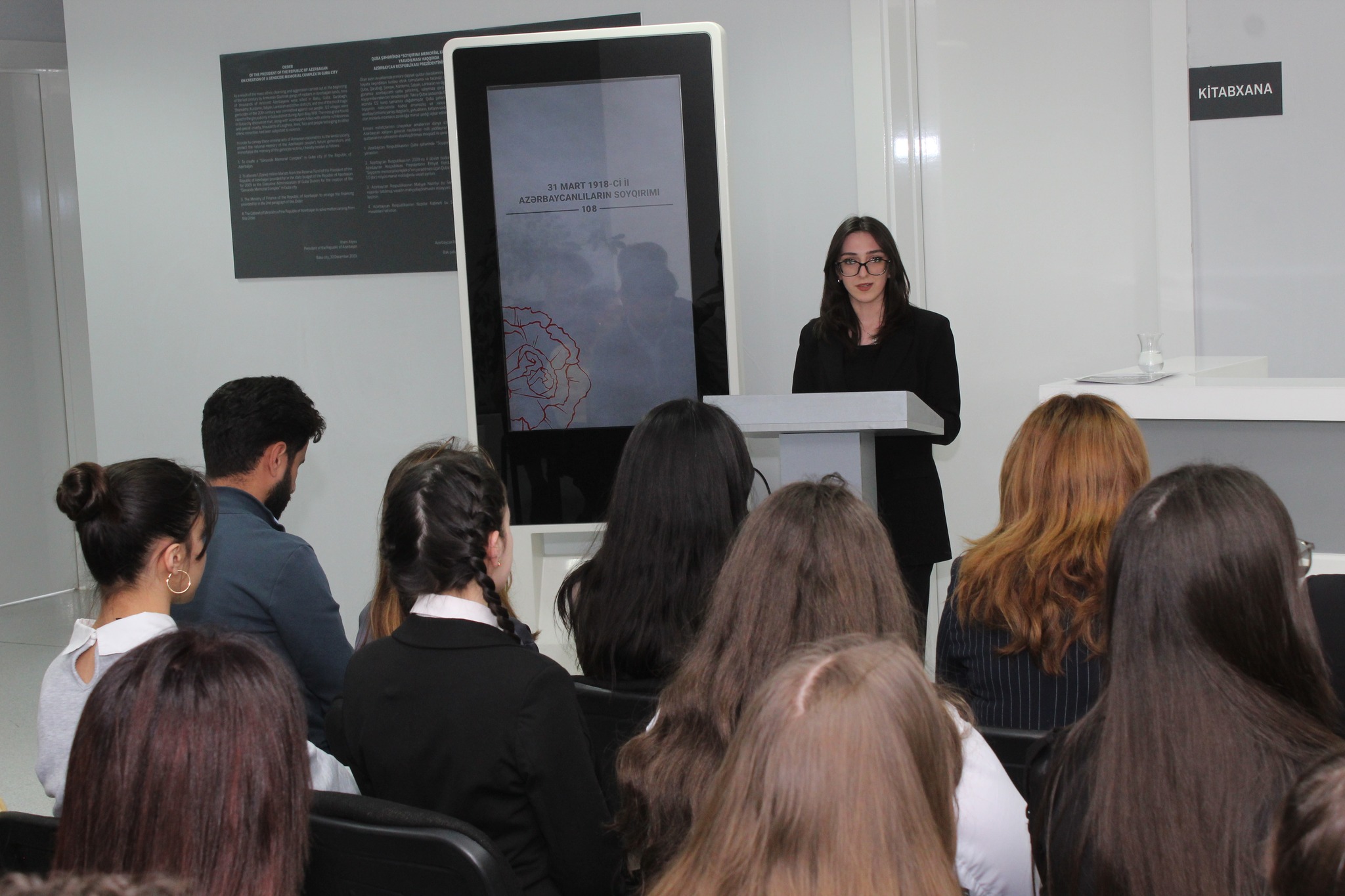 An event was held on the eve of the 108th anniversary of the genocides committed against Azerbaijanis in 1918. The event was jointly organized by the Youth Development and Career Center, the Guba regional “ASAN Service” center representation of the “ASAN Volunteers” Organization, and the Genocide Memorial Complex in the city of Guba.