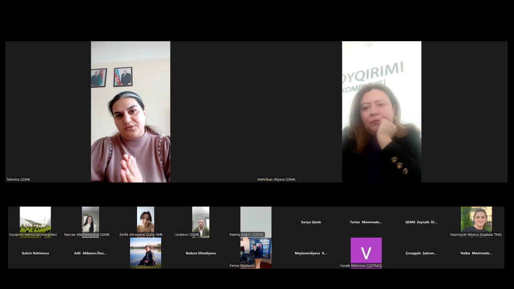 A webinar titled “The Genocide Events Committed Against Azerbaijanis in 1918” was held. It was organized by the “Genocide Memorial Complex” in the city of Guba, which operates under the State Service for the Protection, Development, and Restoration of Cultural Heritage under the Ministry of Culture of the Republic of Azerbaijan.