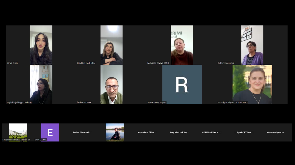Another webinar titled “The Genocide Events Committed Against Azerbaijanis in 1918” was held. The webinar, organized by the Genocide Memorial Complex in the city of Guba—operating under the State Service for the Protection, Development, and Restoration of Cultural Heritage under the Ministry of Culture of the Republic of Azerbaijan—took place as a continuation of this series.