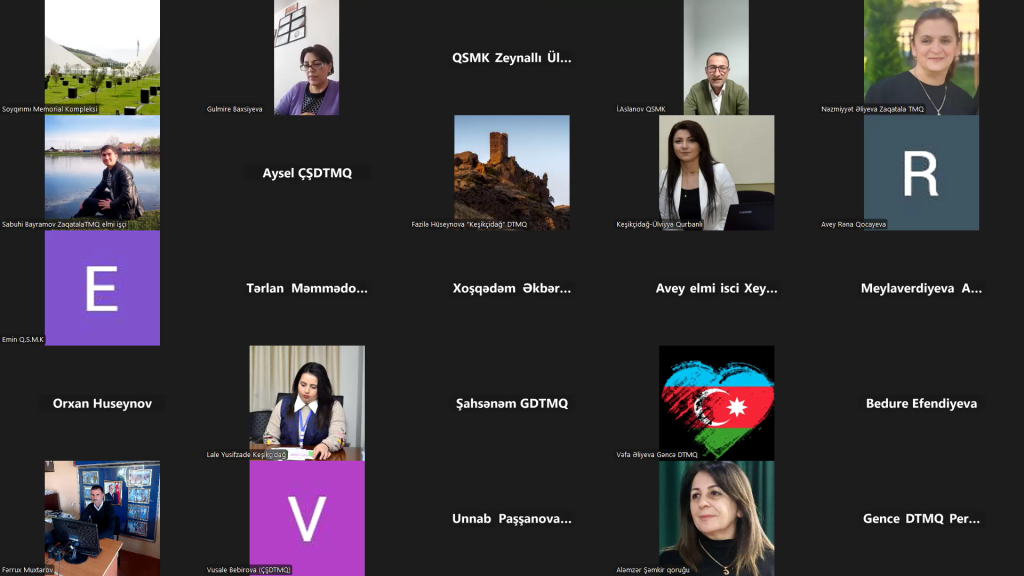 Another webinar titled “The Genocide Events Committed Against Azerbaijanis in 1918” was held. The webinar, organized by the Genocide Memorial Complex in the city of Guba—operating under the State Service for the Protection, Development, and Restoration of Cultural Heritage under the Ministry of Culture of the Republic of Azerbaijan—took place as a continuation of this series.