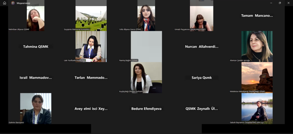 A webinar dedicated to March 31 – the Day of the Genocide of Azerbaijanis was held at the Genocide Memorial Complex in the city of Guba, operating under the State Service for the Protection, Development, and Restoration of Cultural Heritage under the Ministry of Culture of the Republic of Azerbaijan.