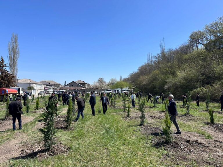 Сотрудники «Мемориального комплекса геноцида» в городе Губа, действующего при Государственной службе по охране, развитию и восстановлению культурного наследия при Министерстве культуры Азербайджанской Республики, приняли участие в акции по посадке деревьев. Мероприятие было организовано Исполнительной властью Губинского района и посвящено «Году градостроительства и архитектуры».