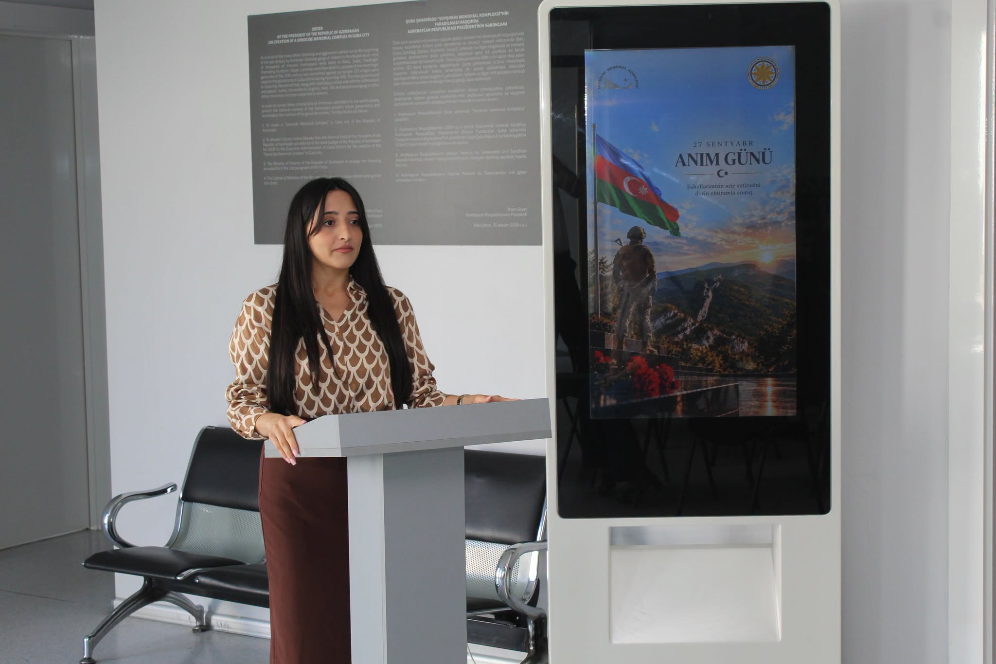 Quba şəhərində “Soyqırımı Memorial Kompleksi” və Azərbaycan Dövlət Pedaqoji Universitetinin Quba filialının birgə təşkilatçılığı ilə 27 Sentyabr – Anım Gününə həsr olunmuş tədbir keçirilib.