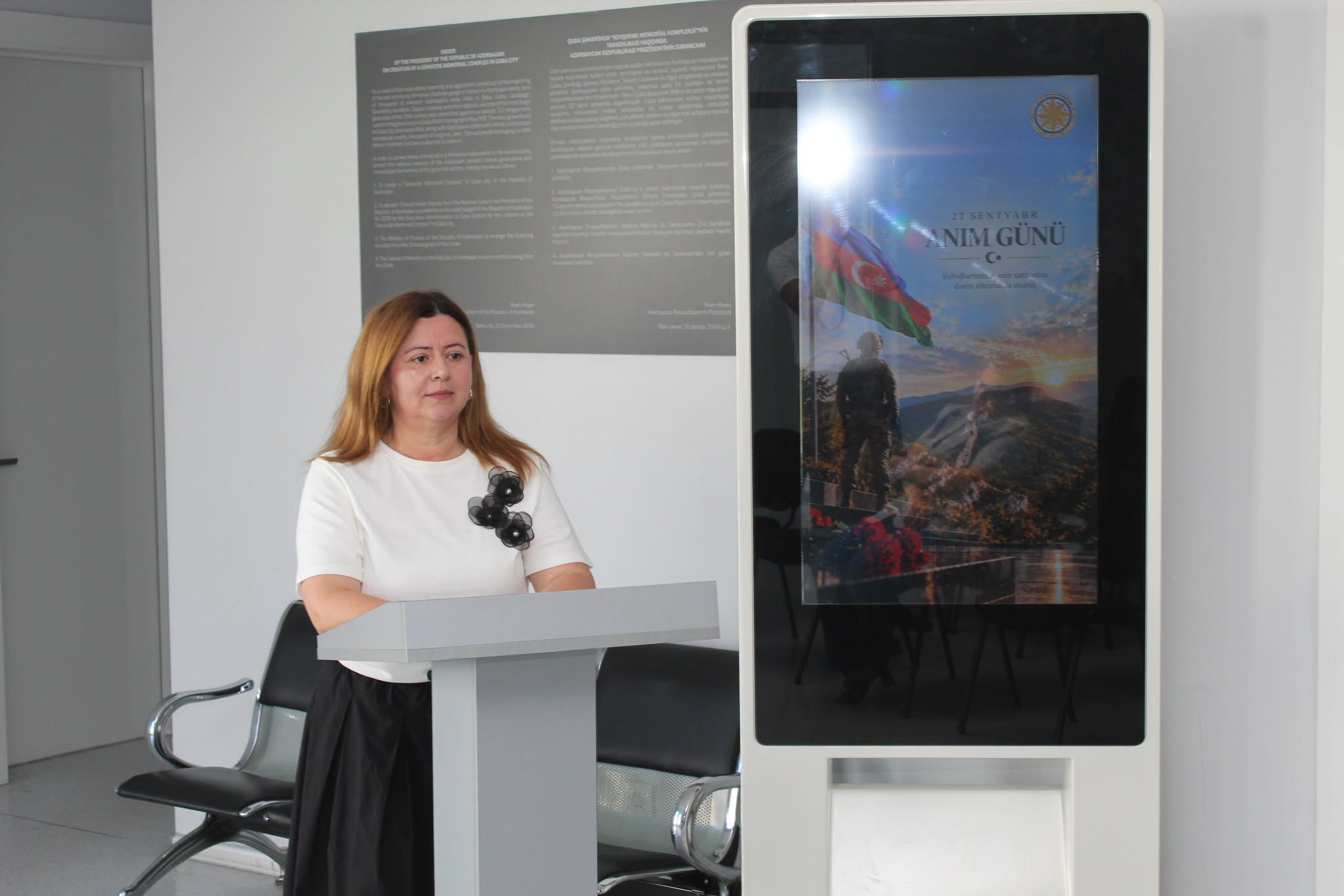 Quba şəhərində “Soyqırımı Memorial Kompleksi” və Azərbaycan Dövlət Pedaqoji Universitetinin Quba filialının birgə təşkilatçılığı ilə 27 Sentyabr – Anım Gününə həsr olunmuş tədbir keçirilib.