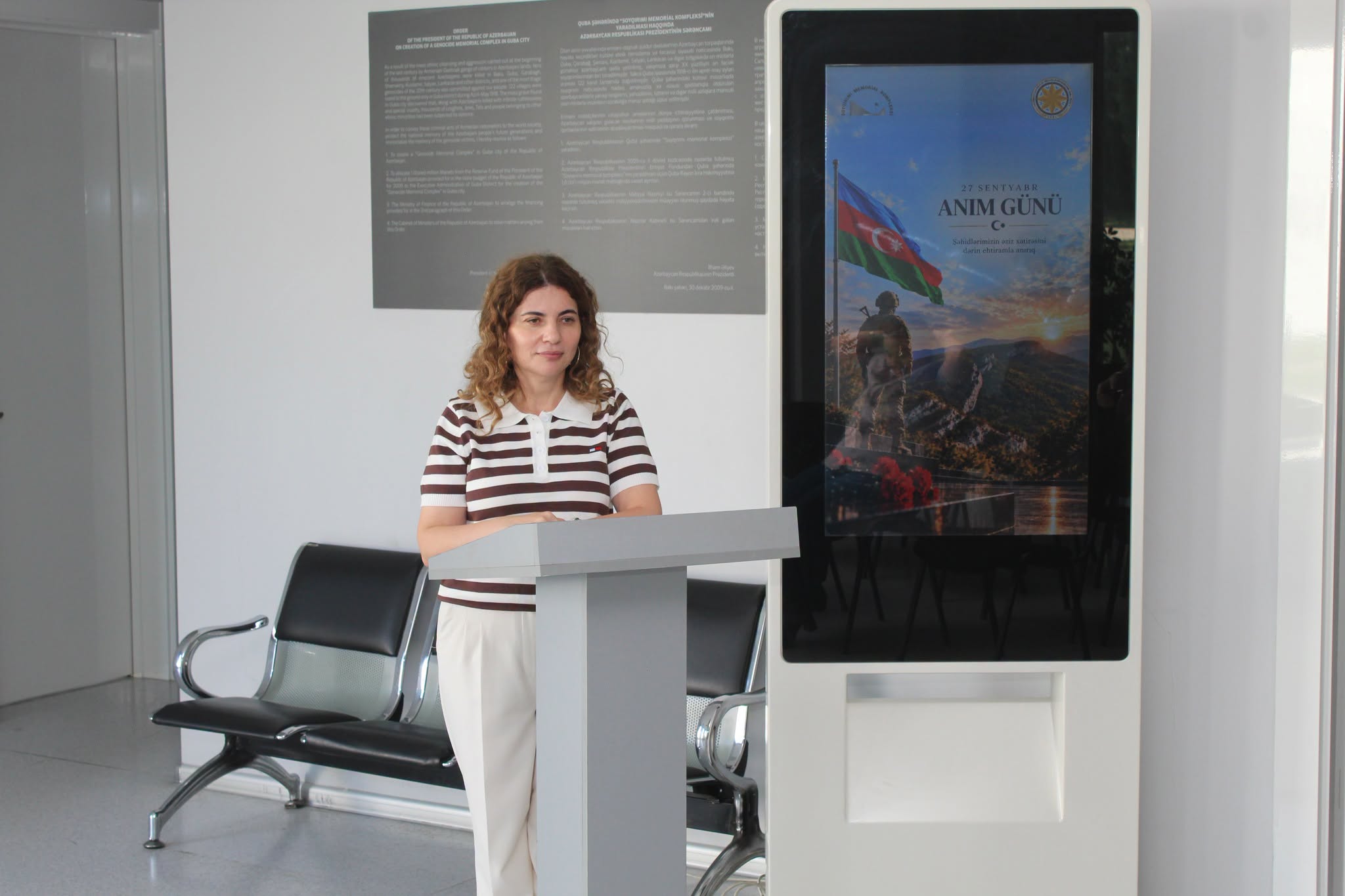 Quba şəhərində “Soyqırımı Memorial Kompleksi” və Azərbaycan Dövlət Pedaqoji Universitetinin Quba filialının birgə təşkilatçılığı ilə 27 Sentyabr – Anım Gününə həsr olunmuş tədbir keçirilib.