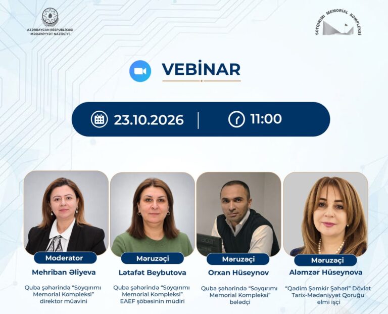 “Şəhərsalma və Memarlıq İli” çərçivəsində vebinar keçirilib